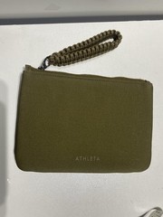 Athleta Revive Zip Pouch Wristlet Bag Convertible Purse 9.5”x 7” Paracord Strap