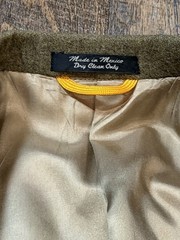 Vintage Bill Blass Black Label 100% Camel Hair Blazer Sport Coat Olive Green 42R