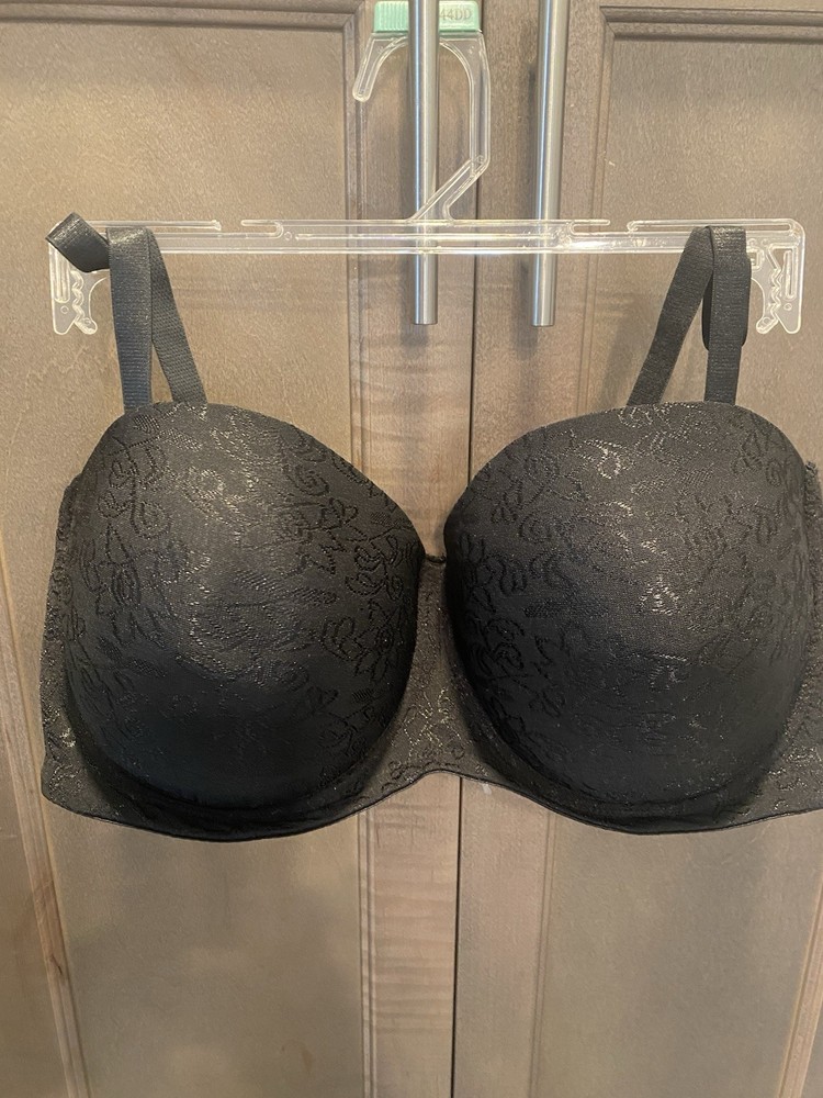 Black Fuchsia By Secret Lace Underwire Black Lace Bra NWT 5 Ways to Wear 44DD