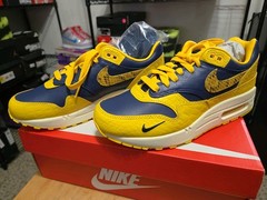 Air Max 1 PRM Michigan “Head To Head” FJ5479-410 Sz 6M/7.5W New W/ Box