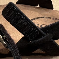Taos Women’s Black Suede Slingback Flat Closed Toe Size 8