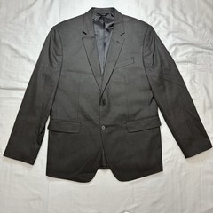 Banana Republic 2 Piece Suit Mens 42R 32×32 Charcoal Nailhead Standard Fit