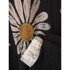 Jess & Jane “Happy Days” Daisy French Brushed Knit Top Art to Wear Artsy Boxy