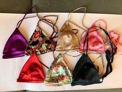 Fleur du Mal Silk Bra Triangle Many Colors Size Small