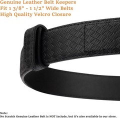 TACNEX Genuine Leather Belt Keeper 1 3/8″ – 1 1/2″ Wide Men’s Belt Loop Stays
