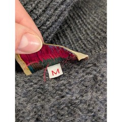 Vintage Adirondack Savile Row Wool Cable Knit Turtleneck Sweater Mens M