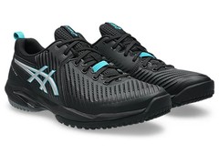 ASICS PRESTIGE NEO OC 1043A027 001 Black Pure Silver Tennis Shoes