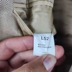 Jos. A. Bank Sport Coat Mens 52L Silk Camel Hair Herringbone Blazer Signature