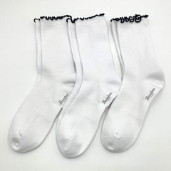 3 pairs Bombas Women’s Ruffle Rib Quarter Ankle Socks Lightweight Size M 8-10.5