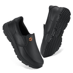 HISEA Men Non Slip Food Service Shoes Water Resistant Chef Health Care Work Shoe