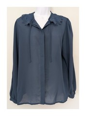 Bellino Womens Navy Blue Polyester Blouse UK 16 Casual Top Machine Wash 30C