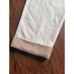 Coco + Carmen Womens Cream Jogger Lounge Pants Tan Patterned Trim L/XL