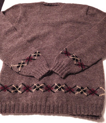THE BARDON CO. Cardigan 100% SHETLAND Wool (M) Sweater HAND KNITTED IN SCOTLAND