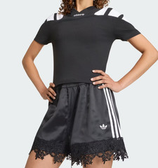 adidas Originals Satin Lace Loose Shorts Women Lifestyle Casual AsiaFit LD1813