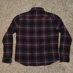 Rugby University Button Down Mens XL Burgundy Plaid Stretch Long Sleeve Shirt