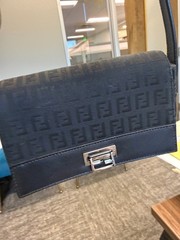 Mid 90’s FENDI-MINI FLAP SHOULDER BAG/POCHETTE w COA