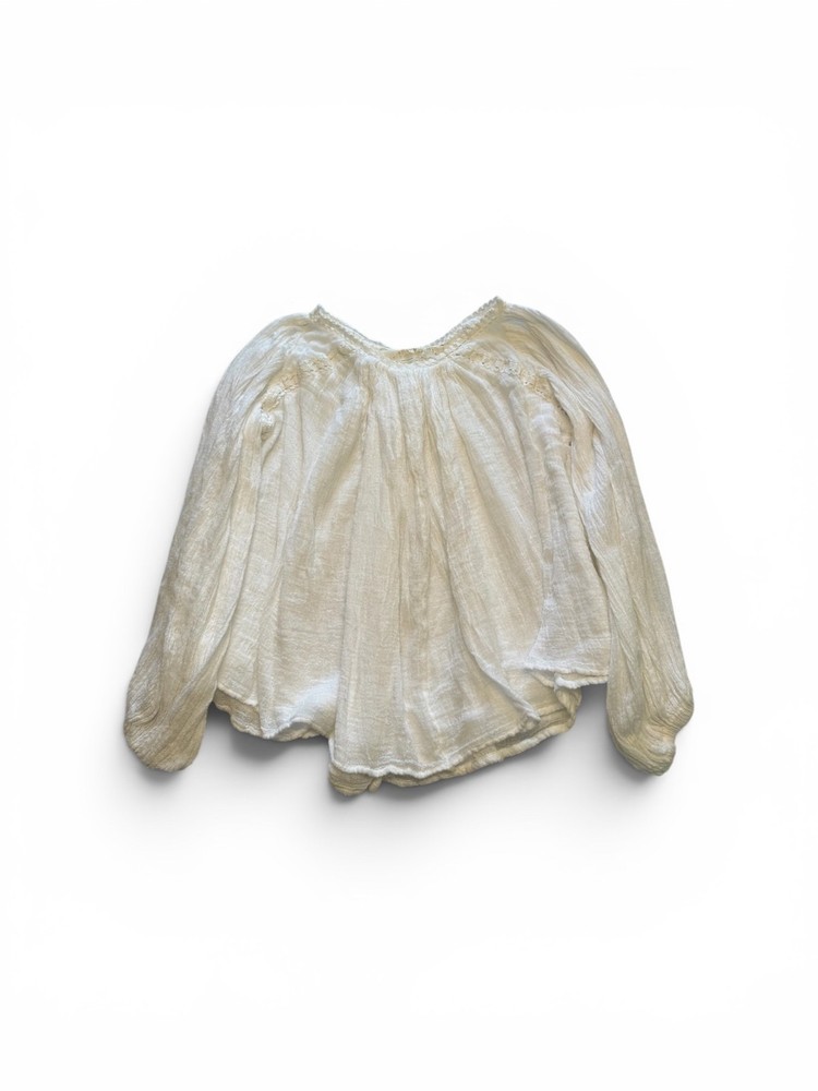 Jen’s Pirate Booty White Gauze Peasant Blouse