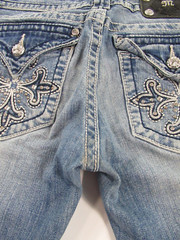 MISS ME (CAPRI) JEANS TAG SIZE 29 MEASURED 31X23 ½ MM#352
