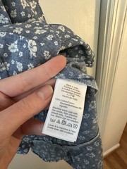 NWT J. Crew Blue Floral Wrap Mini Dress Women’s XS