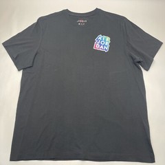 Air Jordan Nike Men’s Sportwear Muti-Logo Cotton Crew Neck T-Shirt Black Size XL