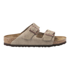 Birkenstock Arizona Suede Taupe Soft Footbed Summer Sandals Unisex Select Size