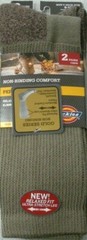 Dickies Non Binding Crew Socks, Dickies Mens Socks 13550, 2 Pair Tan 6-12