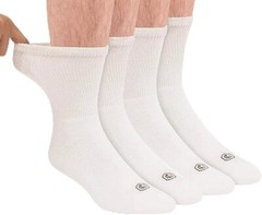 Doctors Choice Diabetic Socks for Men Seamless Crew Socks with Non-Binding