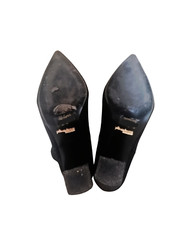PrimaDonna Black Suede Effect High Heel Ankle Boots Size 39