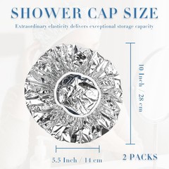 Reusable Aluminum Foil Heat Cap – Deep Conditioning Processing Cap with Elast…