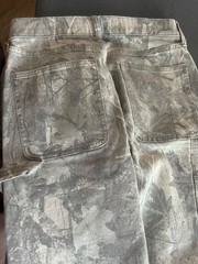 Hollister Loose Carpenter Camo Pants Mens Sz 28×30 Gray Straight Double Knee