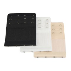 More of Me to Love Bra Stretch Extender 3Pack – Black, White, Beige – 2/3/4-Hook