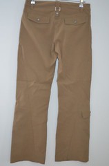 Athleta Beige 95% Nylon/5% Spandex Straight Leg Cargo Pants Size 4