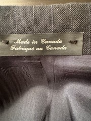 Vintage Christian Dior Pinstripe Wool Blend Pantsuit Doubl Breasted Blazer Sz 16