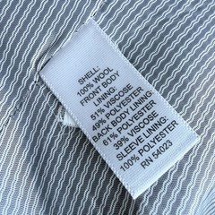 Banana Republic Mens 2pc Tailored Fit Suit 38S 32W 100% Wool Glen Plaid Gray