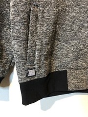 Howe Men’s Front Zip Bomber Jacket Black & Grey Men’s Size Large