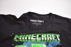 Minecraft Youth Boys Creeper Multiple Creepers Grid Black Shirt New XS, L, XL