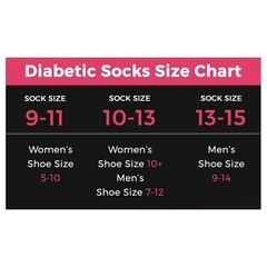 Weitzner Mens White Diabetic Crew Mid Socks Loose Fit Top 6 Pair 10-13
