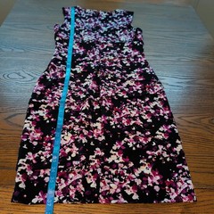 White House Black Market Dress Womens 8 Ruched Floral Instantly Slimming Sheath