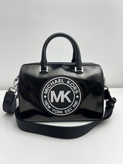 NWT Michael Kors Small Duffle Fulton Sport Satchel Black Crossbody