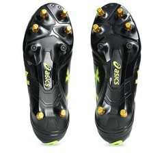 ASICS LETHAL RELENTLESS 1111A259 001 Black Safety Yellow Rugby Cleats oki