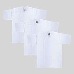 3-Pack Pro Club Men’s Heavyweight Cotton Short Sleeve Crew Neck T-Shirt