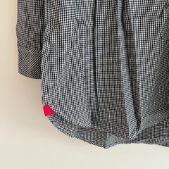 Victoria’s Secret Gingham Nightgown Sleep Shirt Cotton Silk Trim Preppy