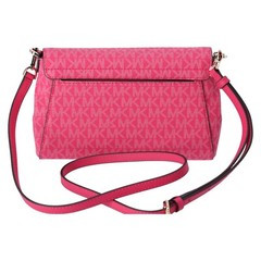 Michael Kors Jet Set Medium Convertible Pouchette Crossbody Electric Pink MK