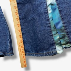 Mudd Flare Jeans Womens 7 Blue Y2K Boho Tie Dye Inset Splatter Denim Retro NWT