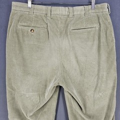 Orvis Corduroy Chino Pants Mens 38×29 Green Flat Front Classic Fit Hong Kong