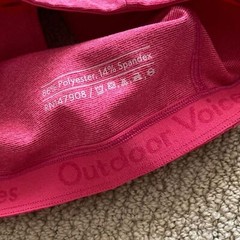 Outdoor Voices Flamingo Pink Athena Crop Top Bra Long Lines Sports Tank NWOT