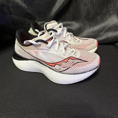 Saucony Endorphin Pro 3 – White/ Black/ ViziRed – Women Size 7.5