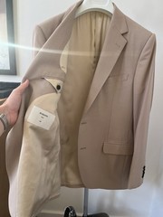 Husbands Paris Tan Cotton Sport Coat Size 54