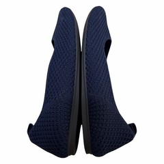 Rothys Womens Round Toe Mesh Ballet Flats US 8.5 EU 38.5 Navy Machine Washable