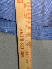NWT Mizzen Main Leeward Shirt Mens XL Blue Plaid Button Up Trim Fit Made In USA